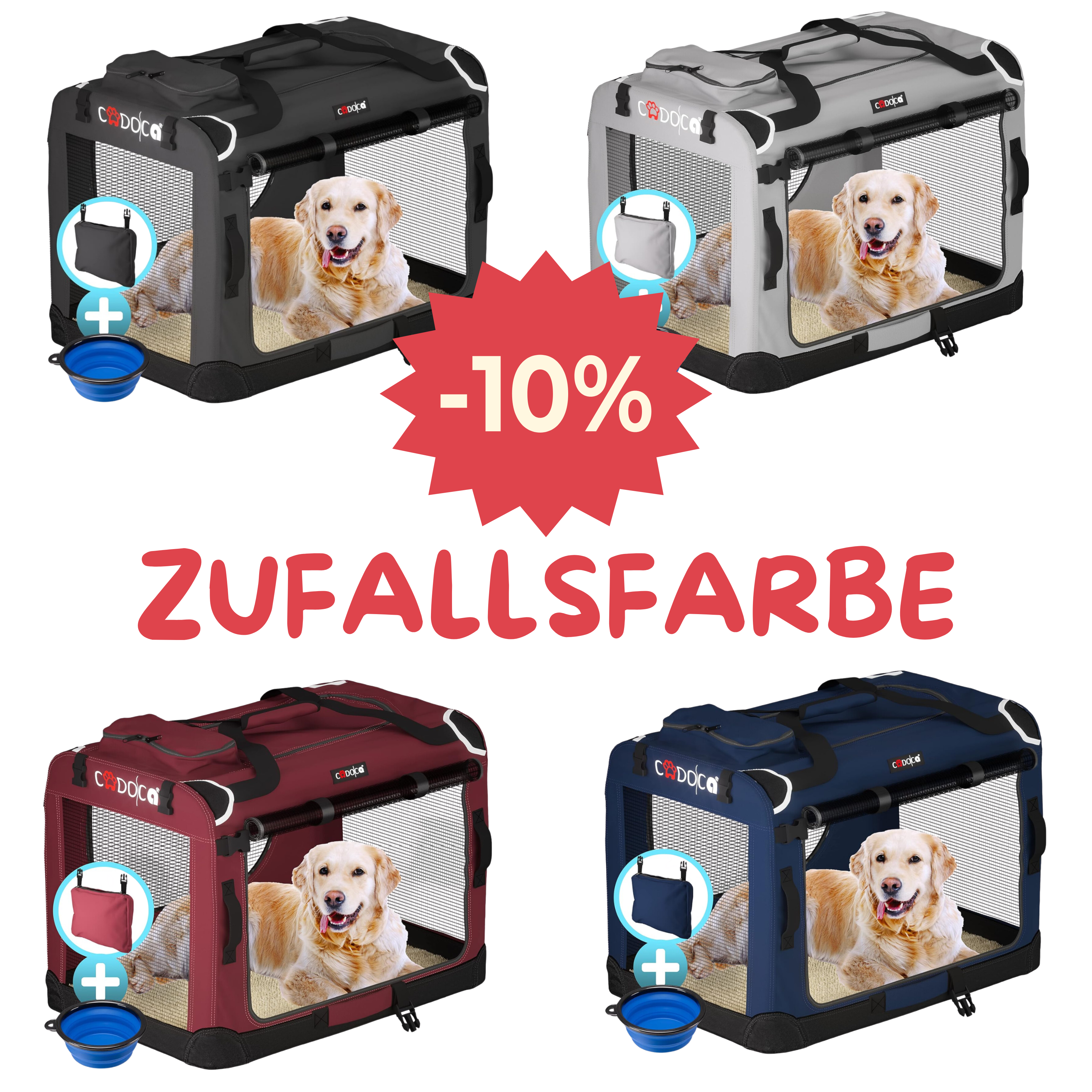 Hundeboxen Zufallsfarbe